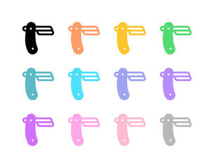 Editable straight razor vector icon. Barbershop, lifestyle, grooming. Part of a big icon set family. Perfect for web and app interfaces, presentations, infographics, etc