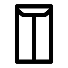 Envelope icon line style
