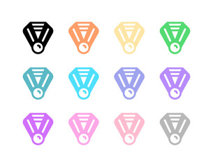 Editable medal vector icon. Sports, awards, champion. Part of a big icon set family. Perfect for web and app interfaces, presentations, infographics, etc