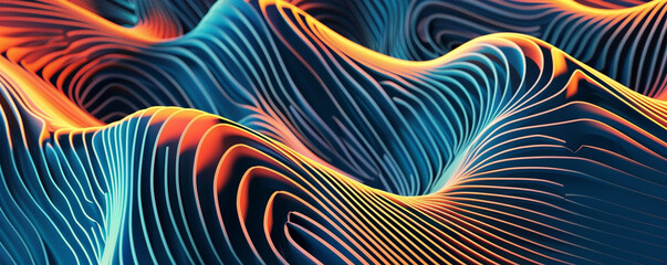 backdrop pattern of abstract blended lines that overlap