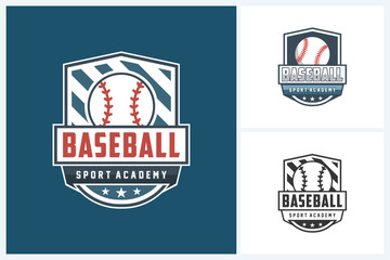 Baseball logo sport, team identity, baseball tournament logo vector illustration template