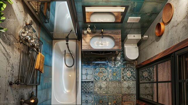 a bathroom with a tub, sink, toilet and shower