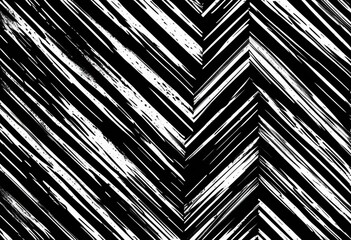 Obraz premium A black and white striped background with a grunge texture
