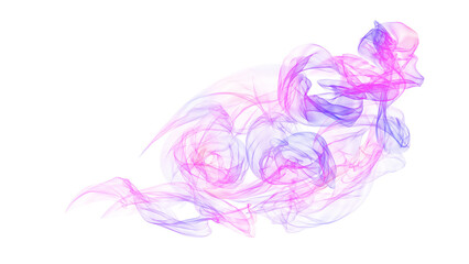 Colorful smoke waves