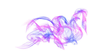 Colorful smoke waves