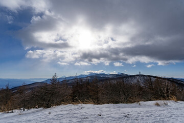 入笠山からの南アルプス