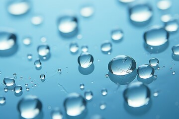 Raindrops on Glass Material Structure Background - Generative AI