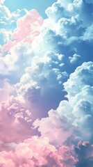 Dreamy Pastel Cloudscape