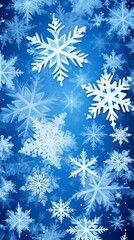 Snowflakes Material Structure Background - Generative AI