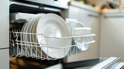 Clean Plates in Dishwasher