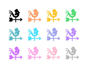 Editable weather vane vector icon. Farm, building, structure. Part of a big icon set family. Perfect for web and app interfaces, presentations, infographics, etc