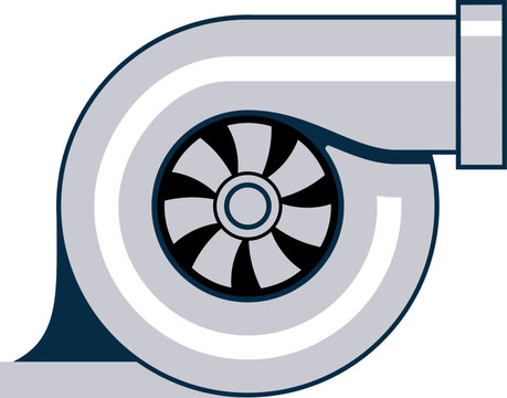 Turbocharger Vector Art