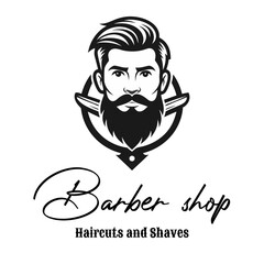 barbershop vector luxury desi...