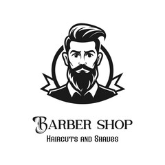 barbershop vector luxury desi...