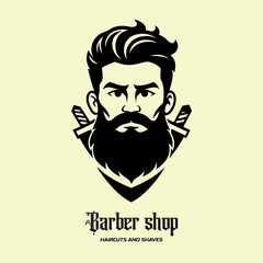 barbershop vintage vector des...