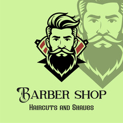 barbershop vintage vector des...