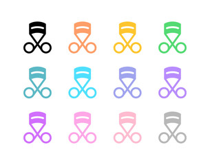 Editable eyelash curler vector icon. Cosmetics, makeup, skincare, beauty. Part of a big icon set family. Perfect for web and app interfaces, presentations, infographics, etc