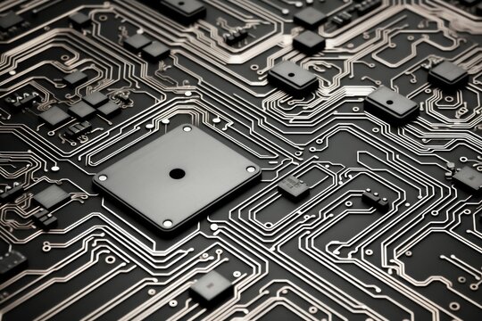 Circuit Board Material Structure Background - Generative AI