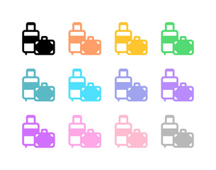Editable baggage, luggage, suitcase vector icon. Part of a big icon set family. Perfect for web and app interfaces, presentations, infographics, etc