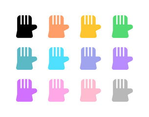 Obraz premium Editable rubber gloves vector icon. Part of a big icon set family. Perfect for web and app interfaces, presentations, infographics, etc