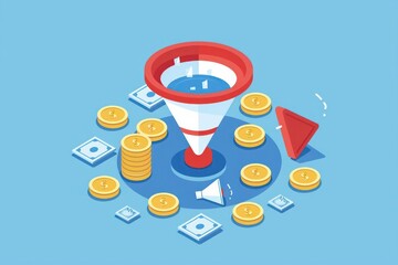 A detailed graphic demonstrating conversion rate optimization techniques leading to increased sales and user satisfaction