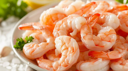 Frozen peeled shrimp, precooked and semi-processed, ready to add to your dishes.