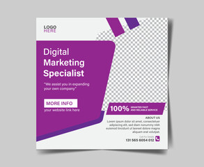 new digital marketing social media poster design.