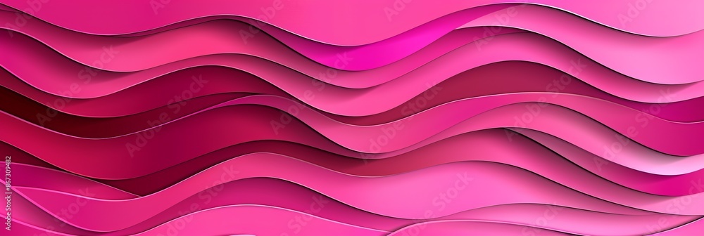 Poster fluid arrangement creating visually striking banner and web poster template
