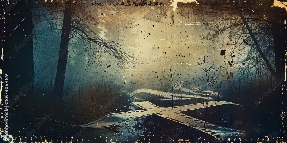 Aufkleber create a cinematic feel with a blend of grunge elements and high-resolution sharpness