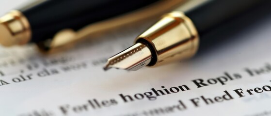 A trust document being established, securing assets and future financial stability