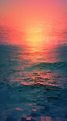 Waves Material Structure Background - Generative AI