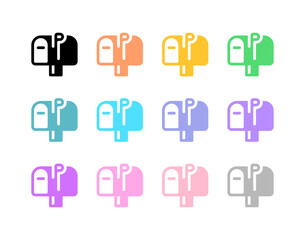 Fototapeta premium Editable mailbox vector icon. Property, real estate, construction, mortgage, interiors. Part of a big icon set family. Perfect for web and app interfaces, presentations, infographics, etc