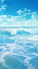 Obraz premium Waves Material Structure Background - Generative AI
