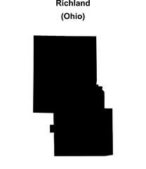 Richland County (Ohio) blank outline map