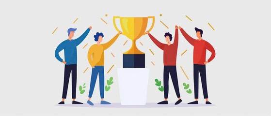 The excitement of launching an MVP, with a team celebrating their hard work and dedication