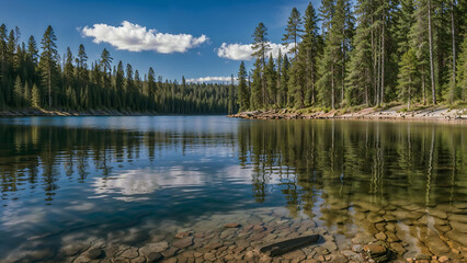 lake in the mountains