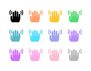 Fototapeta premium Editable hand wave vector icon. Part of a big icon set family. Perfect for web and app interfaces, presentations, infographics, etc