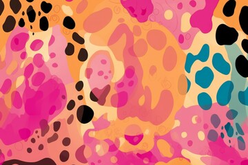Animal Print Material Structure Background - Generative AI