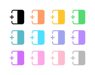Editable add column to the left vector icon. Part of a big icon set family. Perfect for web and app interfaces, presentations, infographics, etc