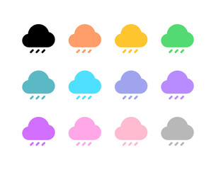 Editable rain, drizzle vector icon. Part of a big icon set family. Perfect for web and app interfaces, presentations, infographics, etc