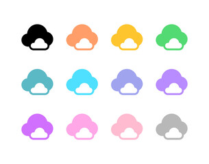 Obraz premium Editable clouds vector icon. Part of a big icon set family. Perfect for web and app interfaces, presentations, infographics, etc