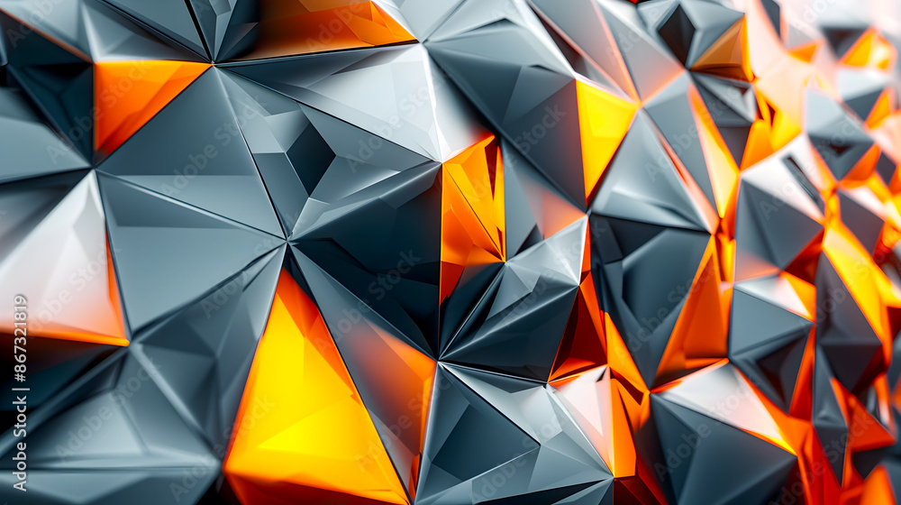 Poster sophisticated geometric patterns in monochromatic digital realm