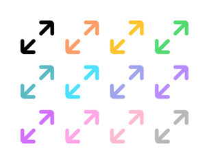 Editable vector maximize screen icon. Part of a big icon set family. Perfect for web and app interfaces, presentations, infographics, etc