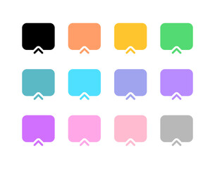 Editable vector cast screen icon. Part of a big icon set family. Perfect for web and app interfaces, presentations, infographics, etc