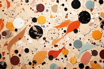 Terrazzo Material Structure Background - Generative AI
