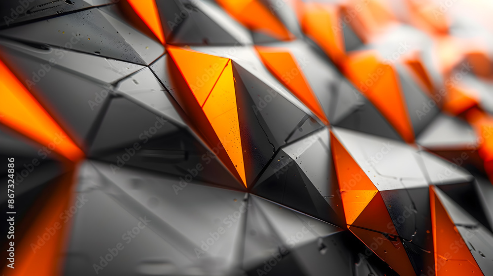 Poster sophisticated geometric patterns in minimalist digital environment