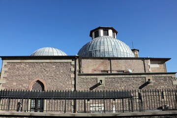 Fototapeta premium Ince Minareli Madrasah built in the 13th century in Seljuk period in Konya.