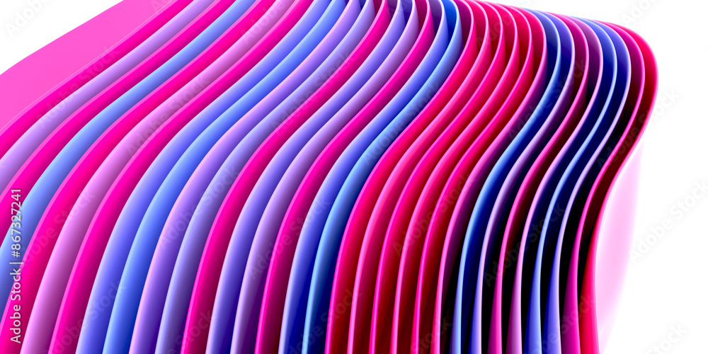 Poster light pink blue vector background with bows colorful abstract illustration with gradient curves patt