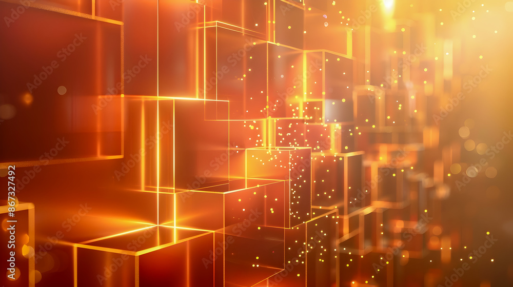 Poster captivating abstract digital background with mesmerizing geometric shapes luminous gradients and eth