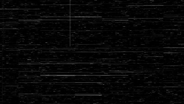 Scratch noise. No signal. Analog TV red glitch motion on black overlay damage glitch distortion background. Glitch noise static television VFX. Visual video stripes, tv screen noise glitch effect.